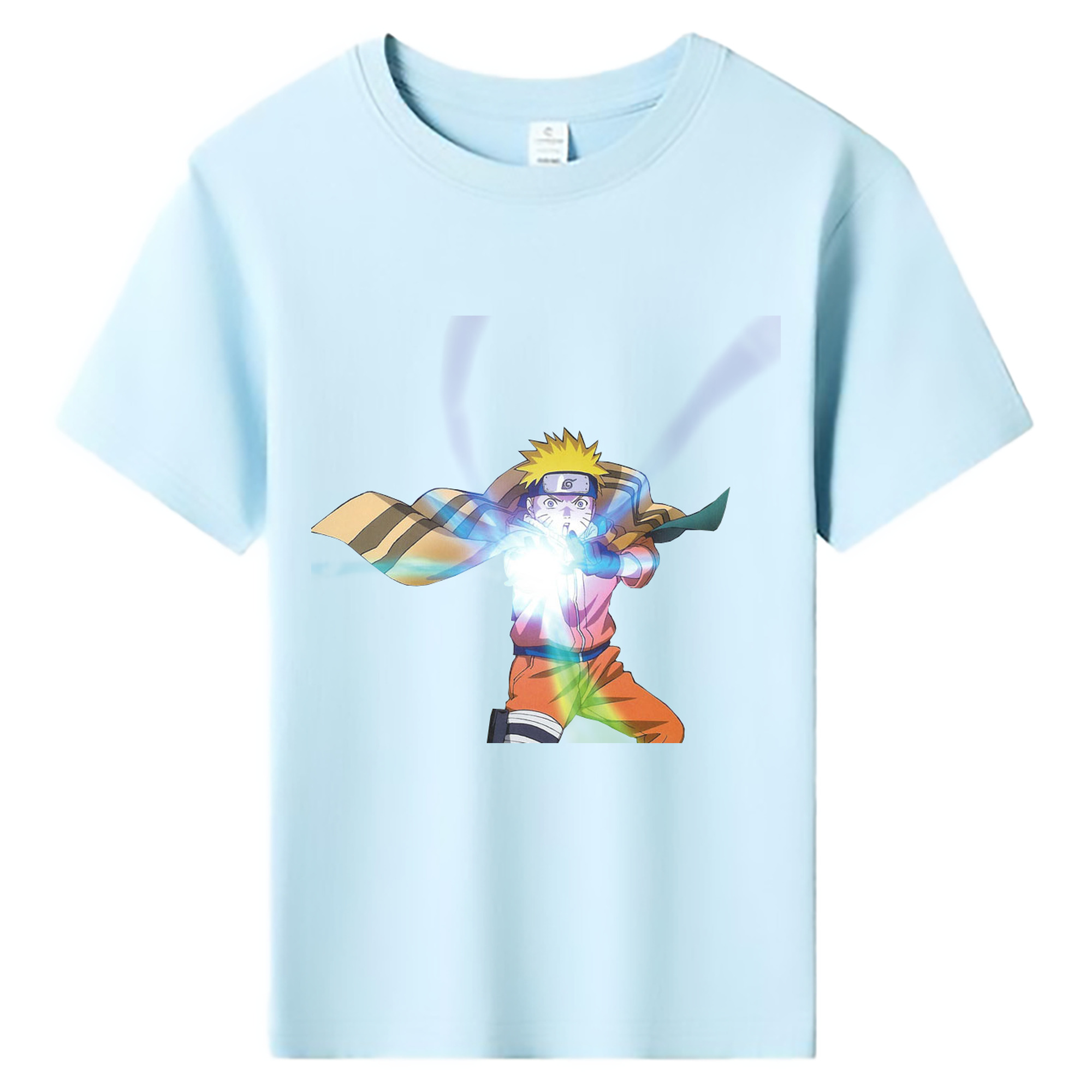 （画像用） NARUTO -ナルト- うずまき ナルト Uzumaki Naruto 綿100％キッズTシャツ（フロントプリント）